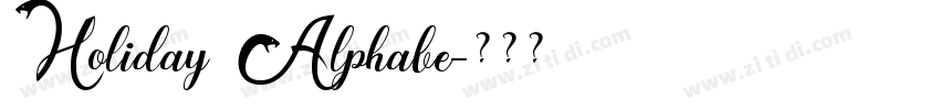 Holiday Alphabe字体转换